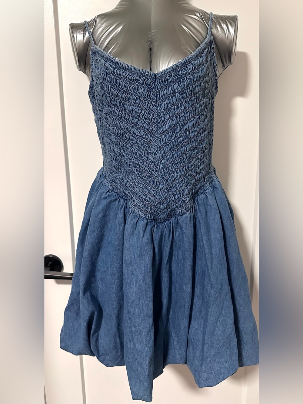 American Eagle Smocked Dress - Blue